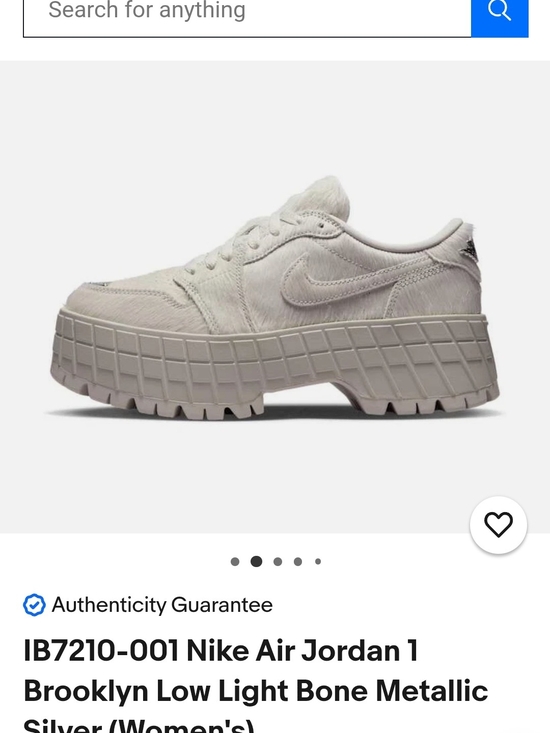 Nike Shoes - Nike Air Jordan 1 Low Platform Sneaker in Light Bone